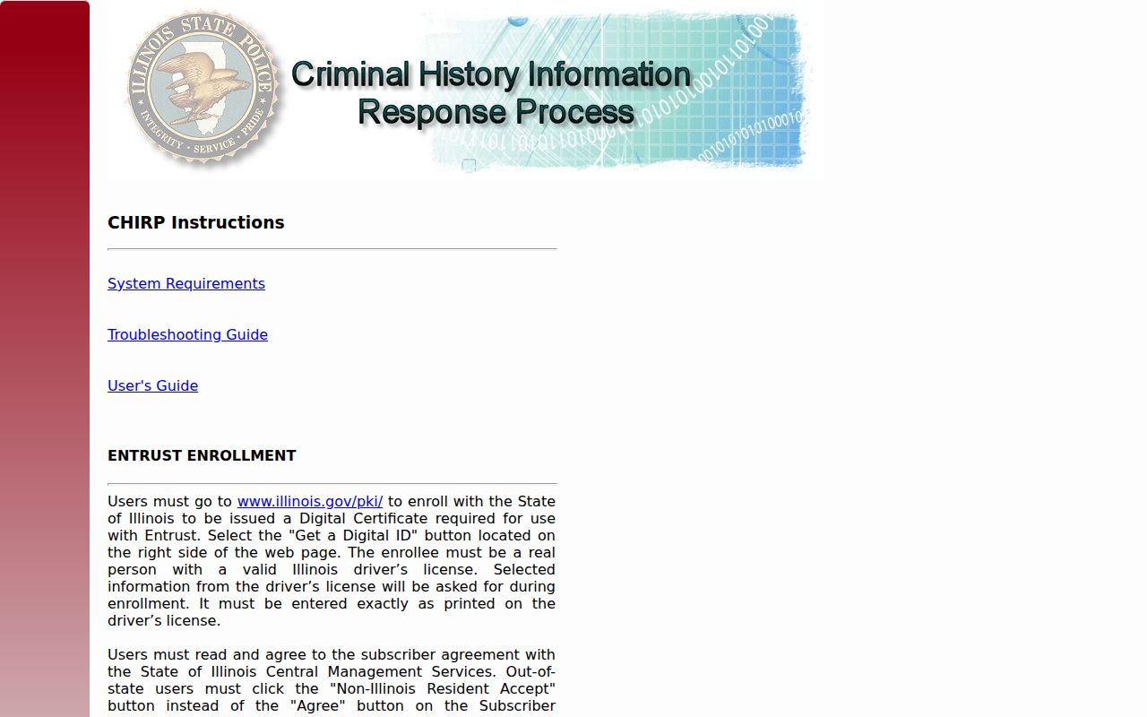 Massac County arrest history CHIRP portal